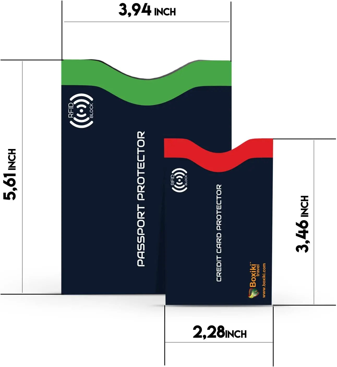 RFID Blocking Sleeves 15pcs with Color Coding, Identity Theft Prevention for Travel , Navy blue Pattan Australia